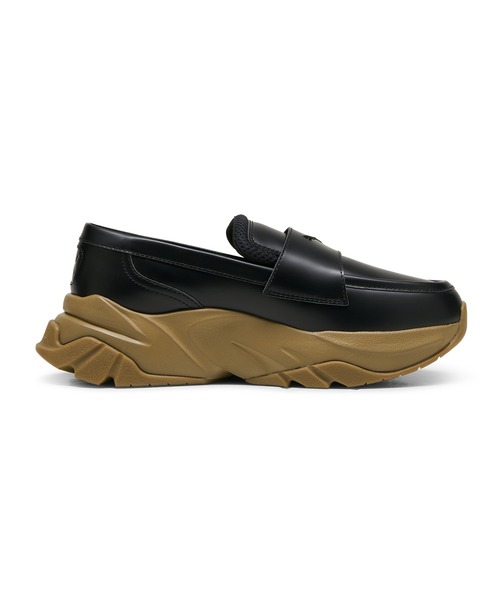 未使用 PUMA 厚底 ローファー 23cm ブラック 箱なし PUMA 「PUMA」 シューズ 23.0cm ブラック×ブラック レディース