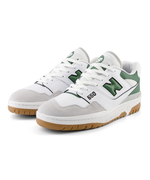 [New Balance] обувь 24.0cm белый × зеленый мужской 