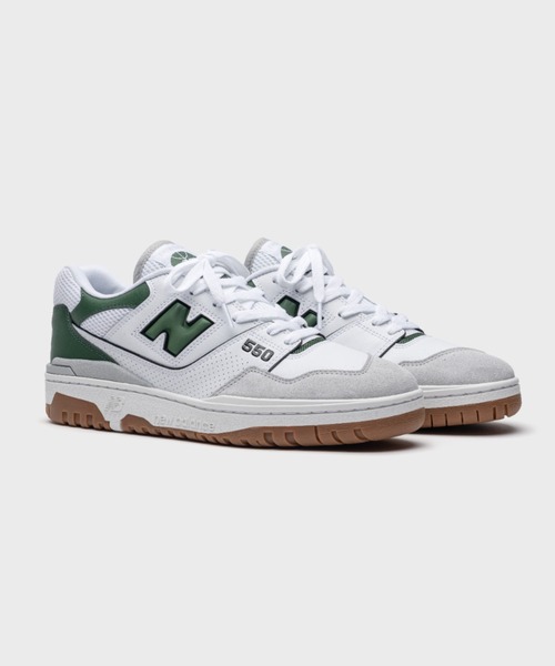 [New Balance] обувь 24.0cm белый × зеленый мужской 