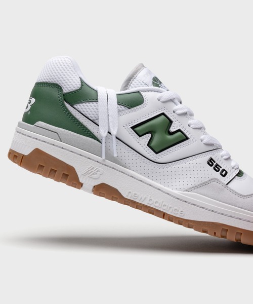 [New Balance] обувь 24.0cm белый × зеленый мужской 