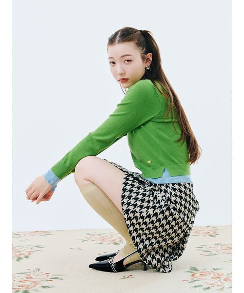 LILY BROWN パンツ ロービングチェックスカショーパン