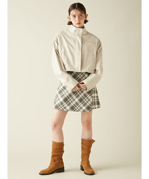 LILY BROWN パンツ ロービングチェックスカショーパン