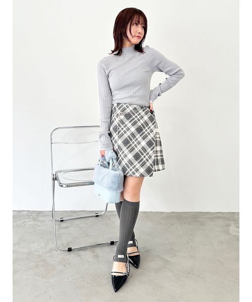 リリーブラウン　ロービングチェックスカショーパン LILY BROWN パンツ ロービングチェックスカショーパン