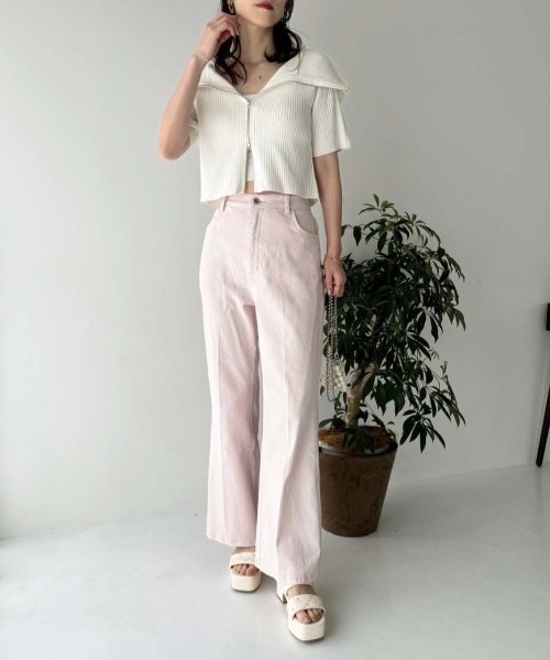 NICE CLAUP♡ブーツカットデニム Sサイズ one after another NICE CLAUP 「one CLAUP」 加工ブーツカット