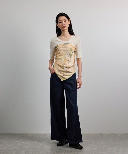 yocoyaco様　おまとめ専用　ニット　パンツ　スカーフ ROPE' スカーフ バンダナ 「YUKO SAEKI for ROPE'・コラボ」スカーフ柄