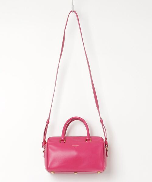 SAINT LAURENT PARIS」 ベイビー ダッフル 2WAYバッグ - ピンク