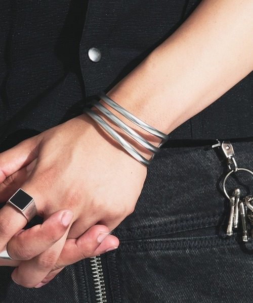 ANDER HUNK バングル Wave Design Bangle / ウェーブデザインバングル