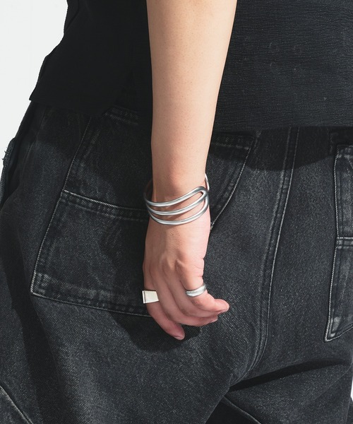 ANDER HUNK バングル Wave Design Bangle / ウェーブデザインバングル