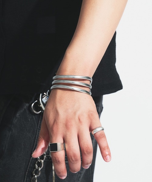 ANDER HUNK バングル Wave Design Bangle / ウェーブデザインバングル