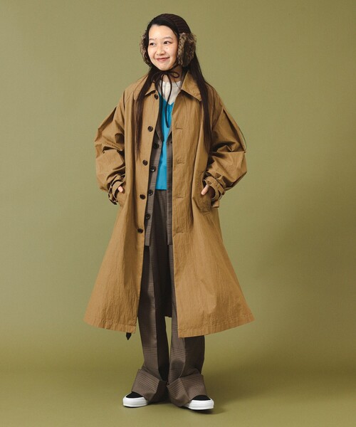 お値下げ中！BEAMS BOY ステンカラーコート お値下げ中！BEAMS BOY ステンカラーコート シルエットにこだわりあり