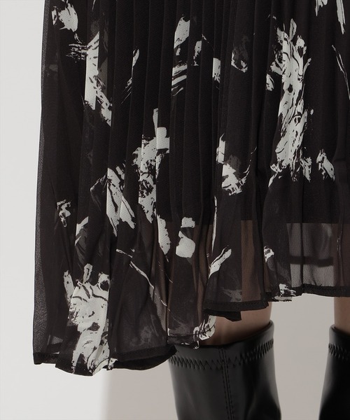 And Couture ワンピース シフォンプリーツワンピース : ZOZOTOWN