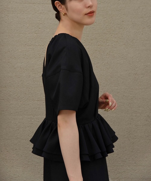 ワンピース I_am double frill pencil dress I_am ワンピース double frill pencil dress / ダブルフリル