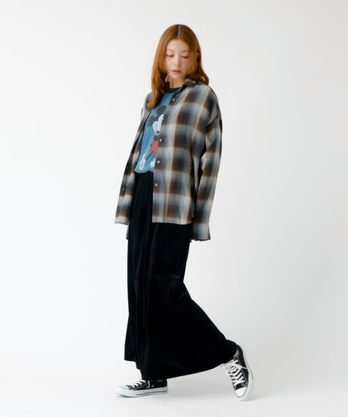ブラウス シャツ オンブレチェック２ＷＡＹシャツ レディース MICA&DEAL ブラウス シャツ 「MICA＆DEAL /マイカアンドディール