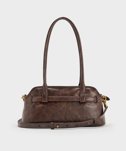 CHARLES &KEITH Victoria ショルダーバックブラウン CHARLES ＆ KEITH（チャールズ&キース） ショルダーバッグ バッグ