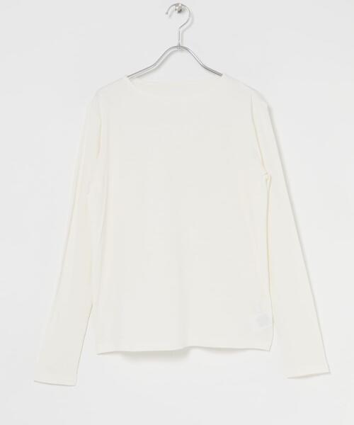 かぐれ tシャツ ハイツイストコットンボートカットソー レディース