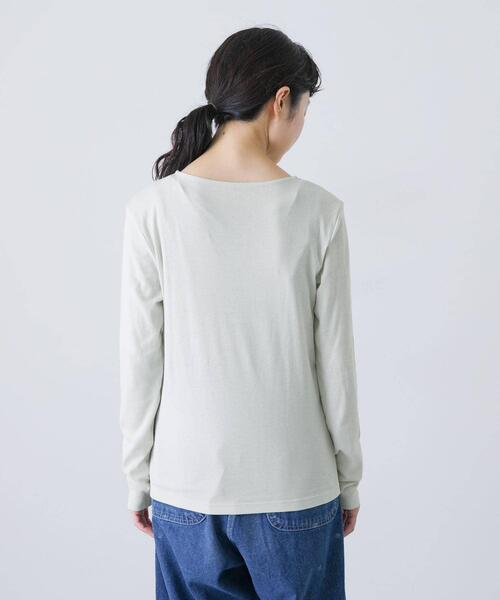かぐれ tシャツ ハイツイストコットンボートカットソー レディース