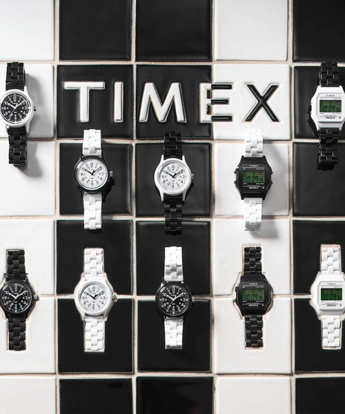 「TIMEX」 デジタル腕時(shí)計(jì) FREE ブラック メンズ