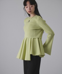 ADAM ET ROPE'（アダムエロペ） tシャツ 「サステナブル」ペプラム