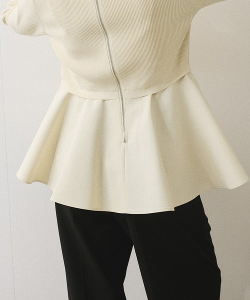 ADAM ET ROPE'（アダムエロペ） tシャツ 「サステナブル」ペプラム