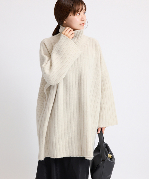 極美品　IENA イエナ　ワイドリブBIGプルオーバータートルネック　2025 IENA｜ワイドリブBIGプルオーバー | Rakuten Fashion(楽天ファッション