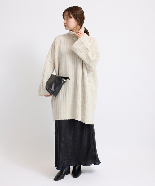 IENA（イエナ） ニット セーター ワイドリブBIGプルオーバー