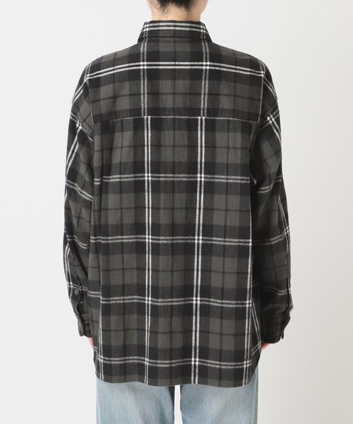 新品タグ付き FRAMeWORK ネルチェックシャツ グレー 2025 シャツ フレームワーク FRAMeWORK ≪予約≫ネルチェックシャツ （グレーA