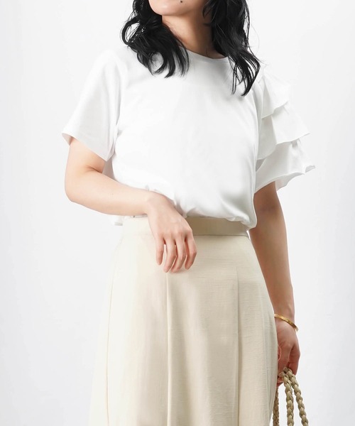 「LUCA/LADY LUCK LUCA」 半袖カットソー FREE ブラック レディース_画像2