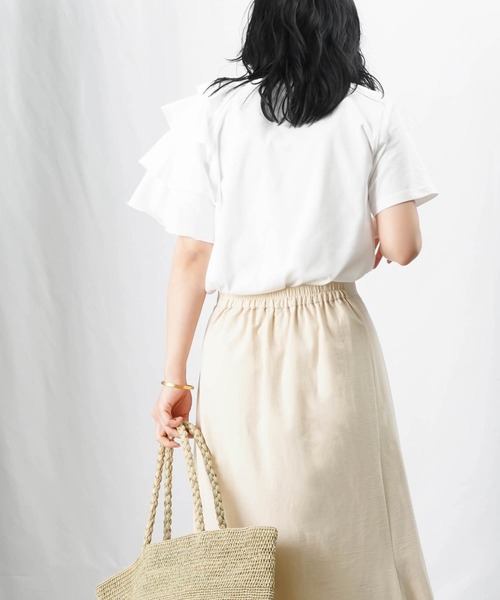 「LUCA/LADY LUCK LUCA」 半袖カットソー FREE ブラック レディース_画像3