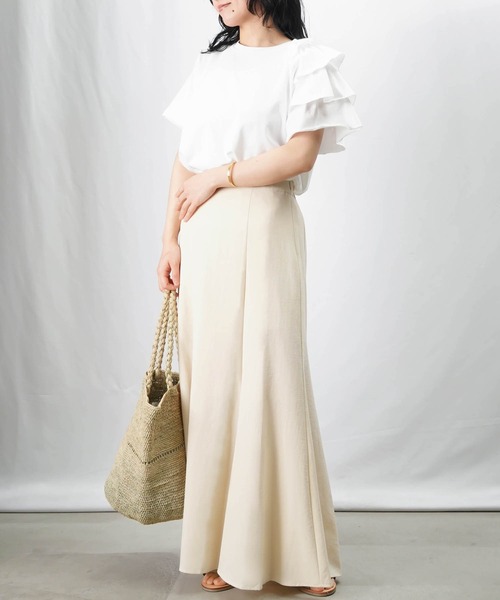 「LUCA/LADY LUCK LUCA」 半袖カットソー FREE ブラック レディース_画像7