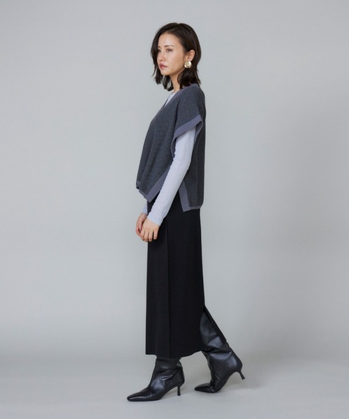 Le souk（ルスーク） tシャツ シアーテレコ ロングTシャツ レディース