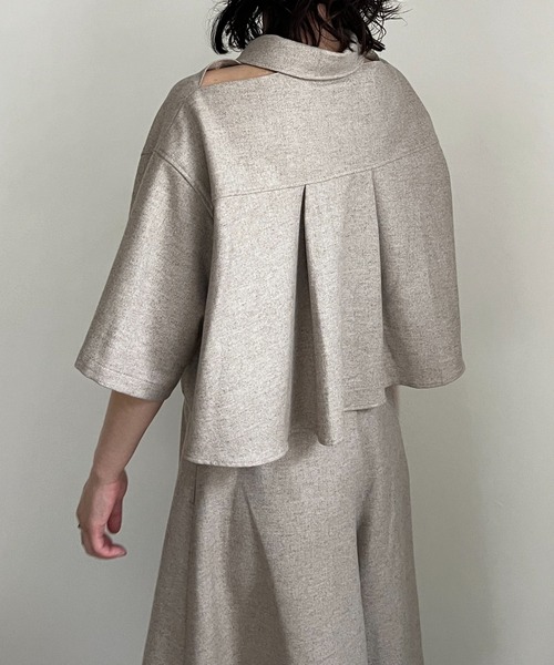 「CASA FLINE」 半袖シャツ FREE ブラウン レディース_画像8