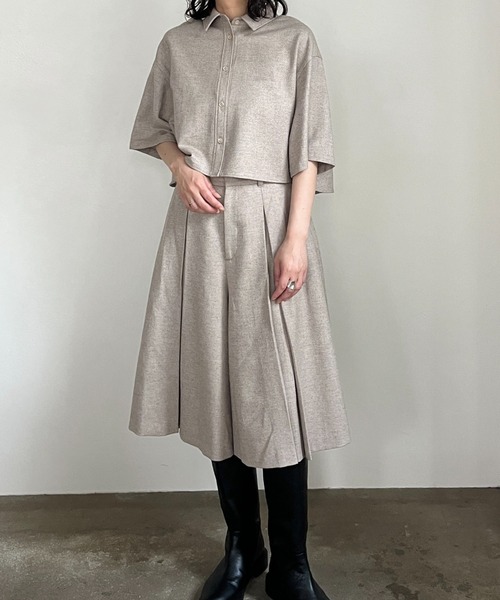 「CASA FLINE」 半袖シャツ FREE ブラウン レディース_画像10