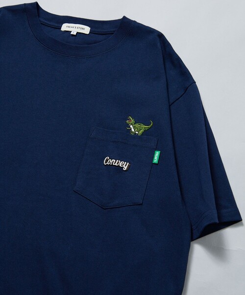 FREAK'S STORE（フリークスストア） 半袖Tシャツ MEDIUM ネイビー