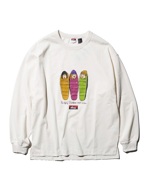 アウトドア寝具 NANGAxLIBERAIDERS ECO HYBRID L/S TEE CLINK｜NANGA X LIBERAIDERS ECO HYBRID L/S TEE (WHITE) #77501｜東京