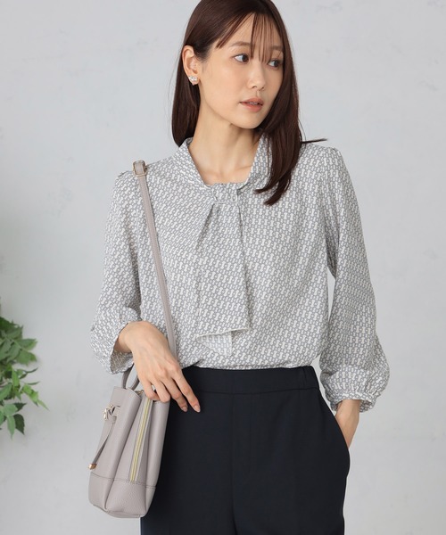 2014F/W ブラウス セール】 【セレモニー/華やか】2WAYボウタイブラウス （シャツ