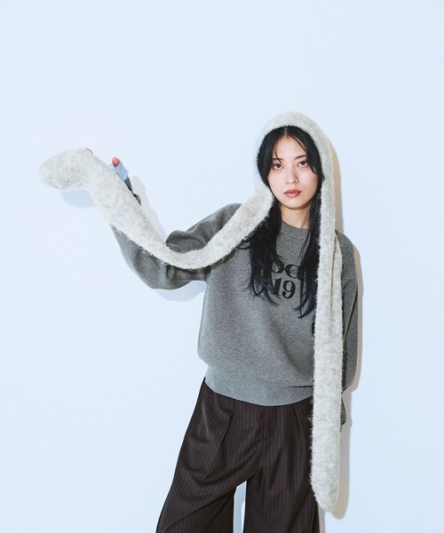 ドーサ ニット マフラー dosa JEANASIS（ジーナシス） ストール マフラー フードツキニットストール