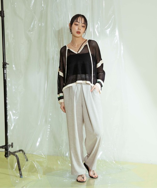 「Eimee Law」 半袖ニット 38 アイボリー レディース_画像4