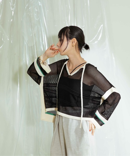 「Eimee Law」 半袖ニット 38 アイボリー レディース_画像8