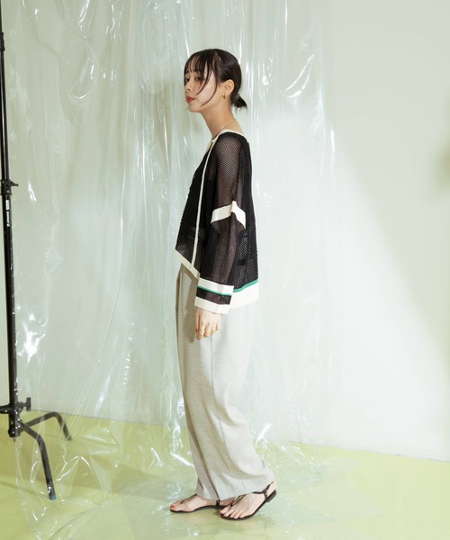 「Eimee Law」 半袖ニット 38 アイボリー レディース_画像9