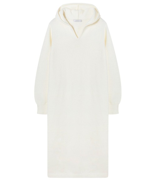 「EKCOOKIES」 ニットワンピース S アイボリー レディース_画像3