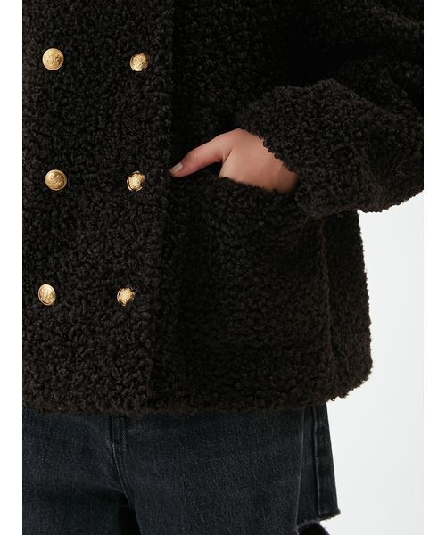 ☆新品未使用タグ付き☆Mila owen 金釦カールファージャケット 金釦カールファージャケット(ジャケット)｜アウター｜Mila Owen（ミラ