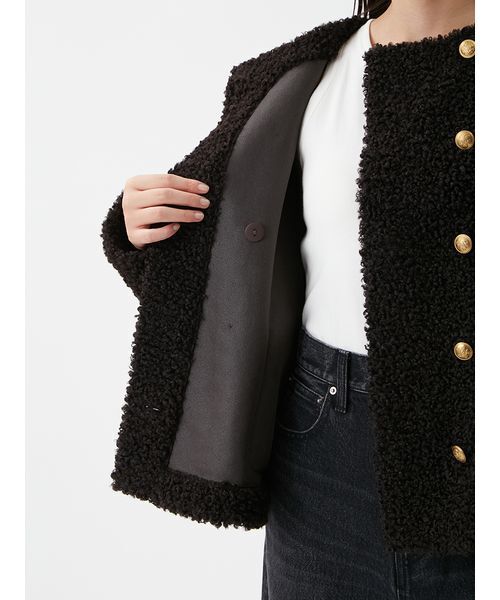 Mila Owen（ミラオーウェン） ジャケット ノーカラージャケット 金釦