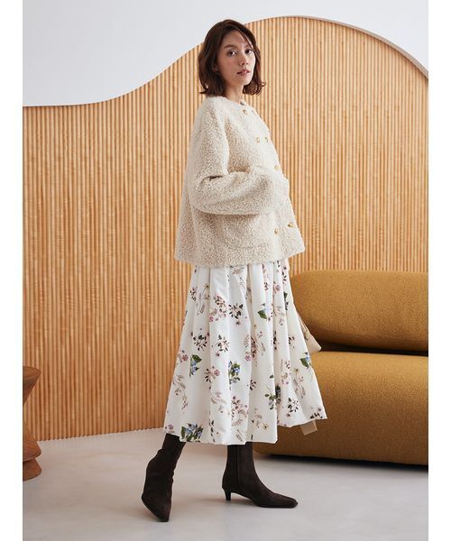 Mila Owen（ミラオーウェン） ジャケット ノーカラージャケット 金釦