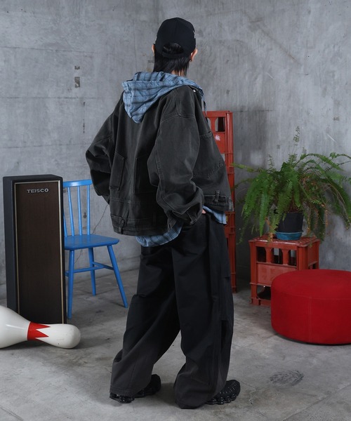 パンツ AW フェード加工 バルーンパンツ メンズ レディース ユニ