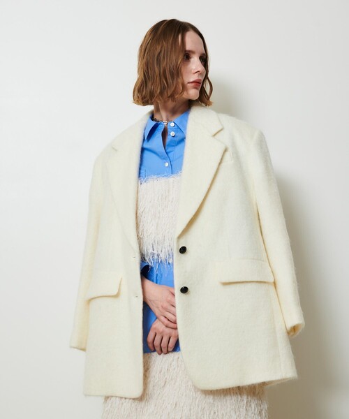 allureville（アルアバイル） コート チェスターコート シャギーハーフ