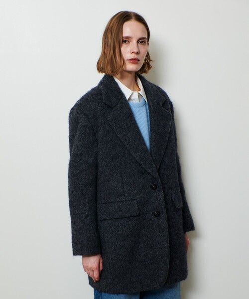 【美品】アルアバイル　チェスターコート allureville（アルアバイル） コート チェスターコート シャギーハーフ