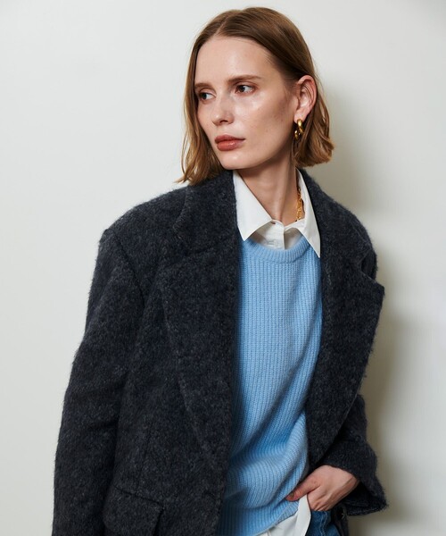 allureville（アルアバイル） コート チェスターコート シャギーハーフ