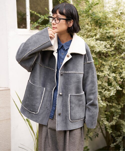 LBC（エルビーシー） ブルゾン アウター 「数量限定」ボアコーデュロイ