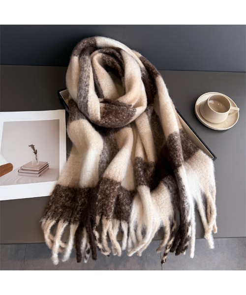 Sakka マフラー ストール パステルCHK BIGマフラー レディース メンズ