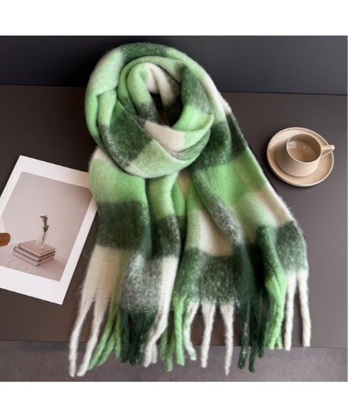 Sakka マフラー ストール パステルCHK BIGマフラー レディース メンズ